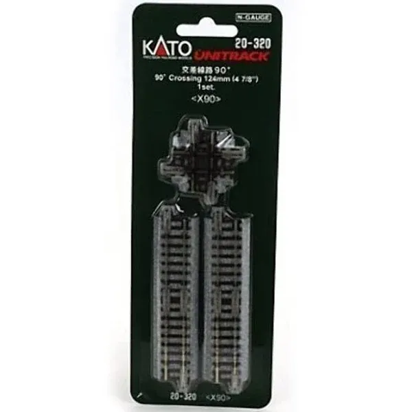 Kato USA Inc. N 124mm 4-7/8 90-Degree Crossing KAT20320 N Track