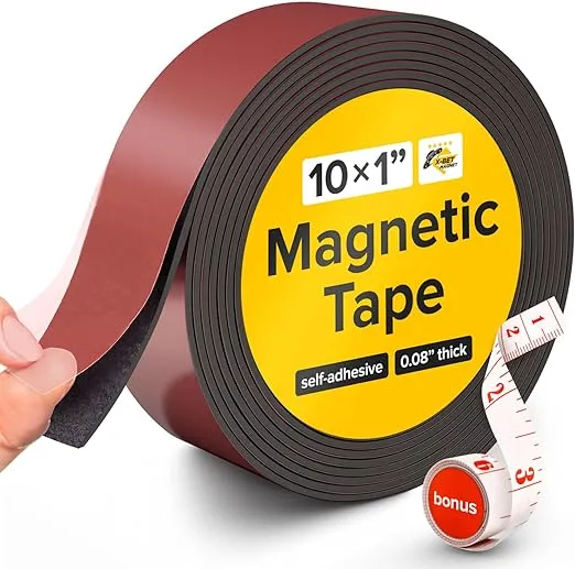 Cinta Magnetica Flexible - Tira Magnetica Con Autoadhesivo Fuerte - Iman Ideal