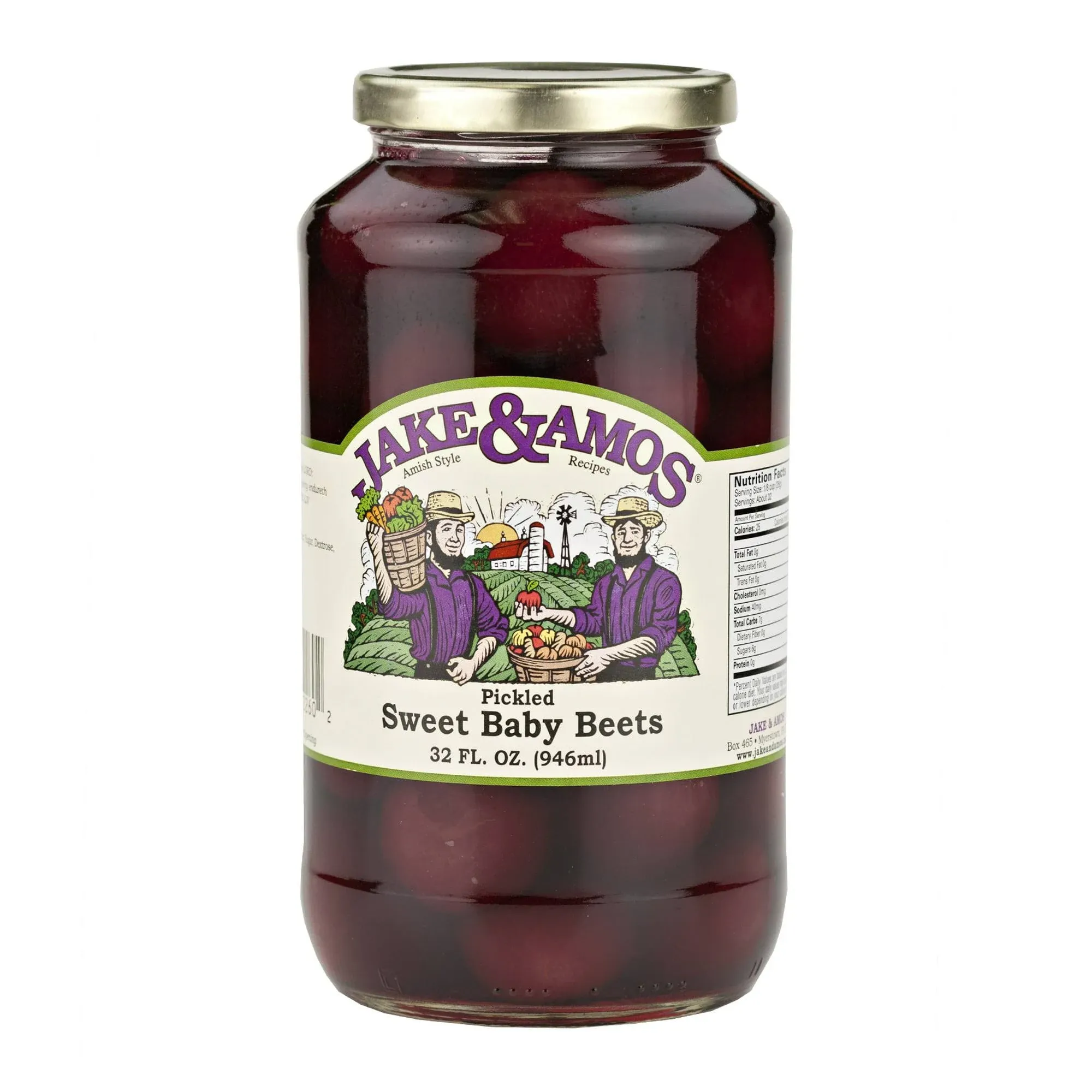 Jake & Amos - Pickled Sweet Tiny Baby Beets / 2 - 16 oz. Jars