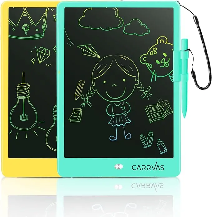 CARRVAS LCD Writing Tablet 4 Pack 10 inch Doodle Board Electronic Drawing Tablet ...