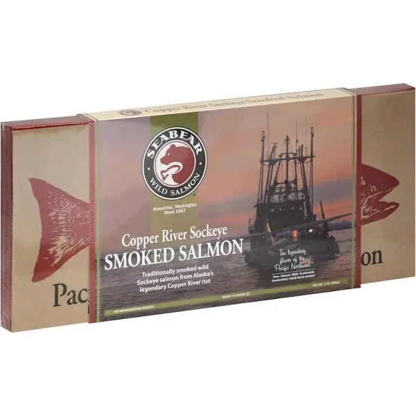 SeaBear - Copper River Smoked Sockeye Salmon - 1lb