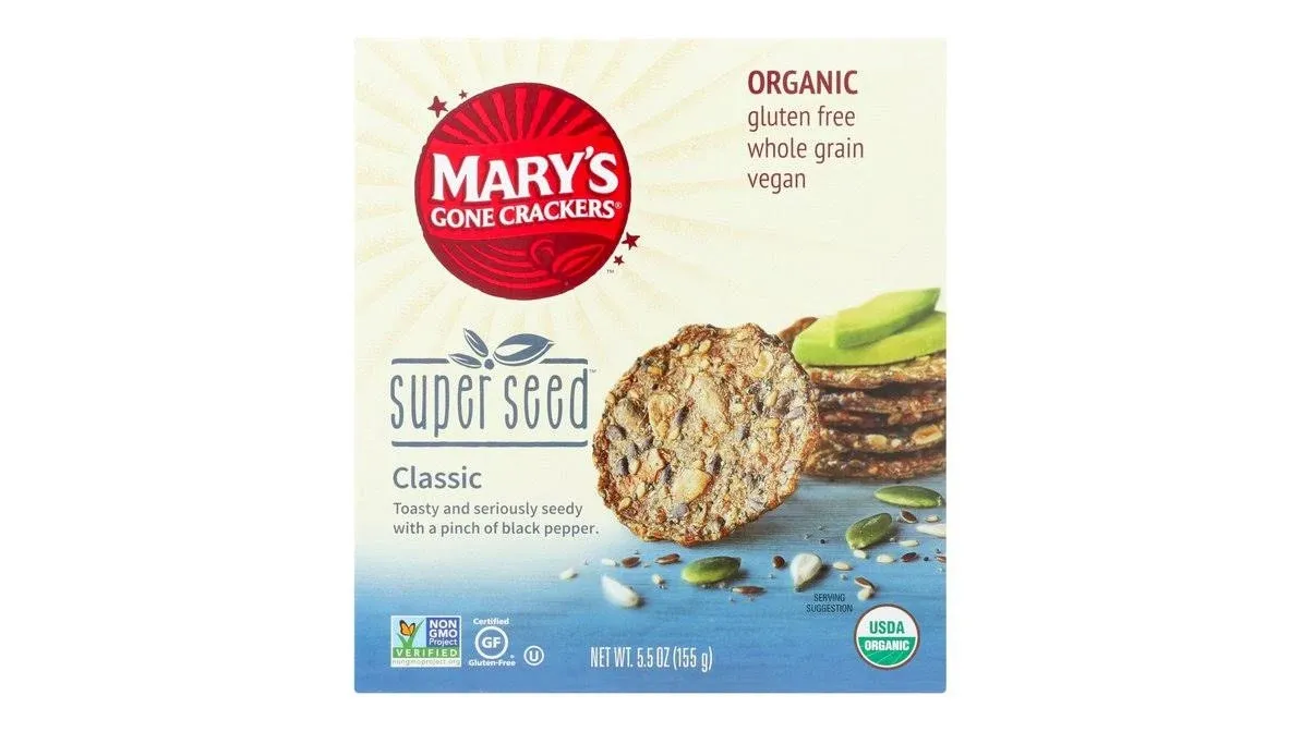 Mary's Gone Crackers, Super Seed Classic, 5.5 Ounce