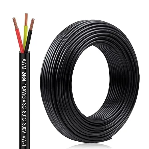 18 Gauge 2 Conductor Electrical Wire 18AWG Electrical Wire Stranded PVC Cord Oxygen-Free Copper Cable 150FT Flexible Low Voltage LED Cable for LED Strips Lamps Lighting Automotive