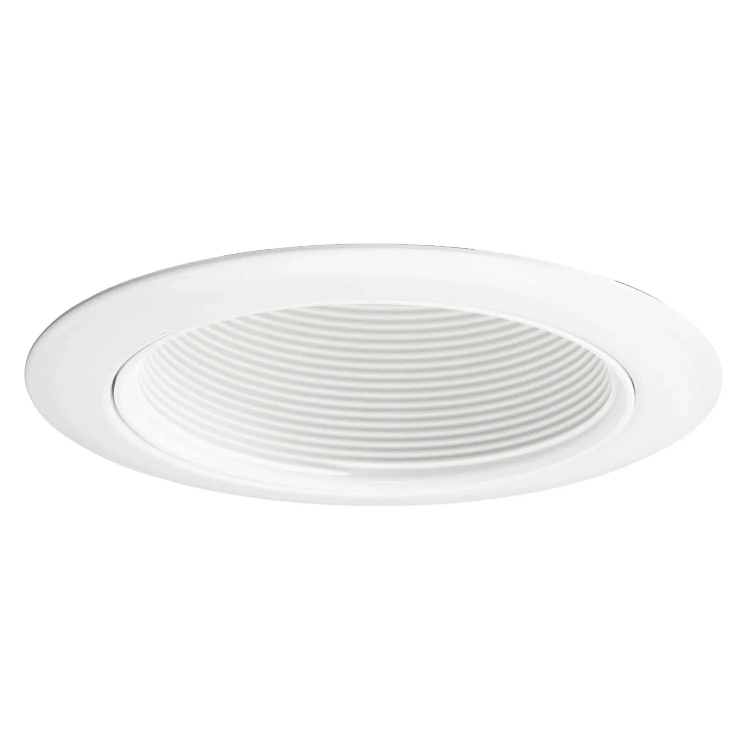 Juno Lighting 14 WWH 14W-WH 4-Inch Recessed Trim, White with White Baffle