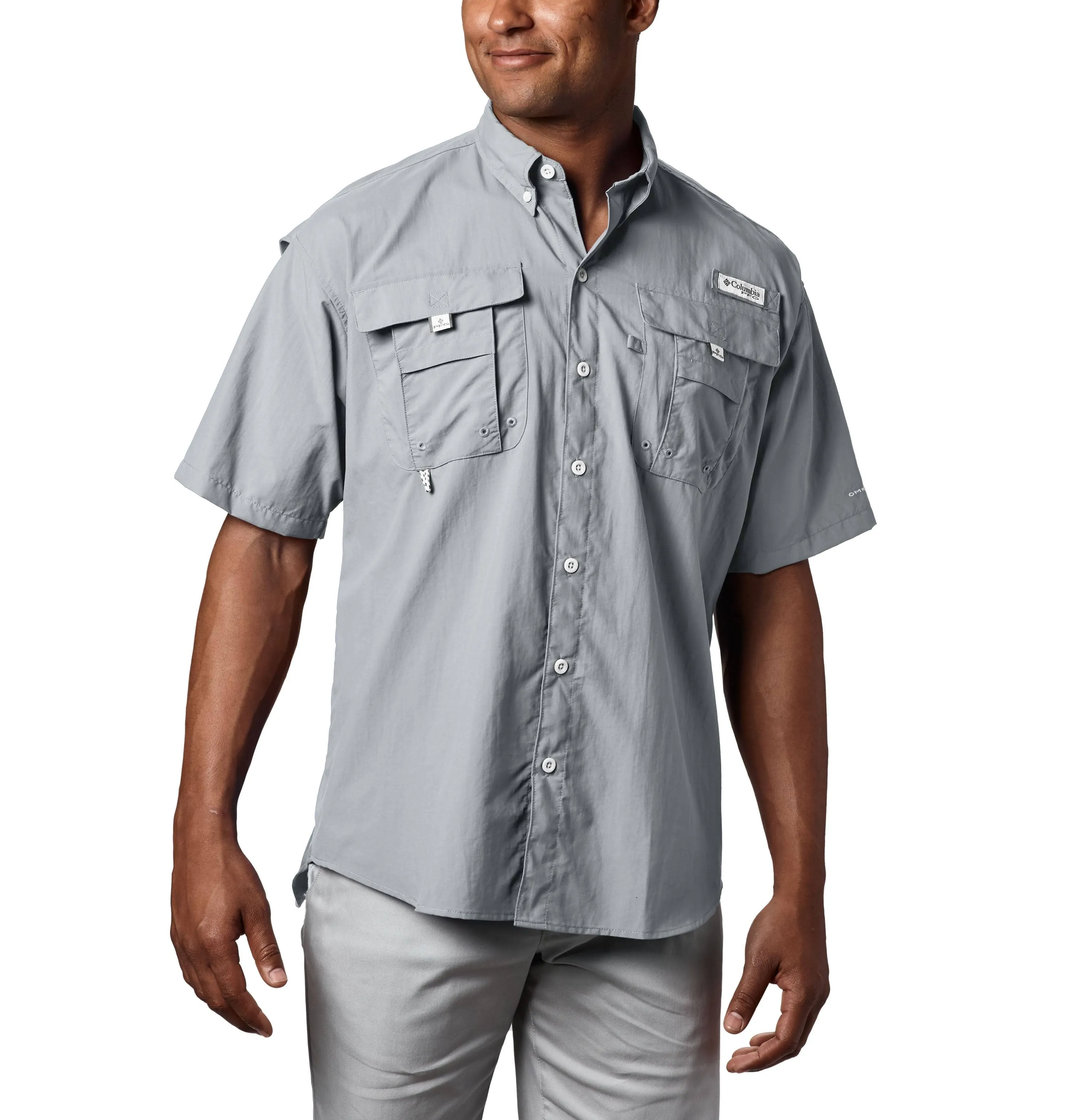 Columbia Bahama II Short Sleeve Shirt - Men's, Cool Grey / L