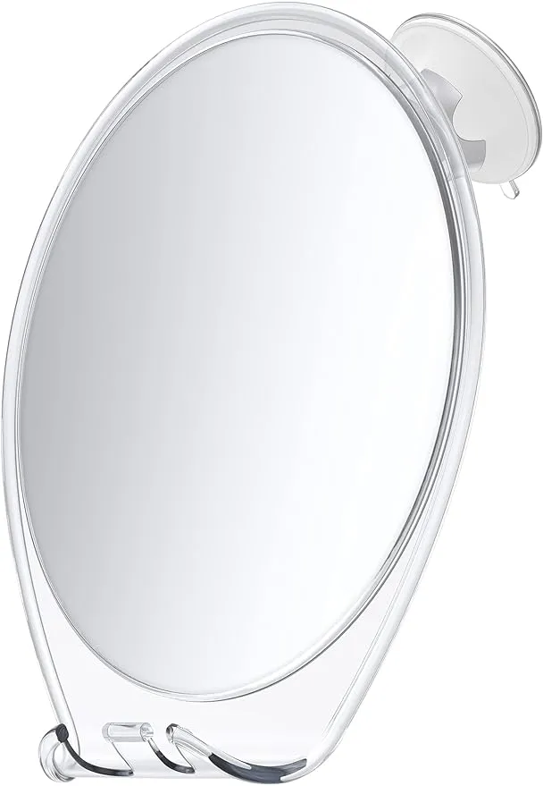 Honeybull Shower Mirror for Shaving Fogless Large White