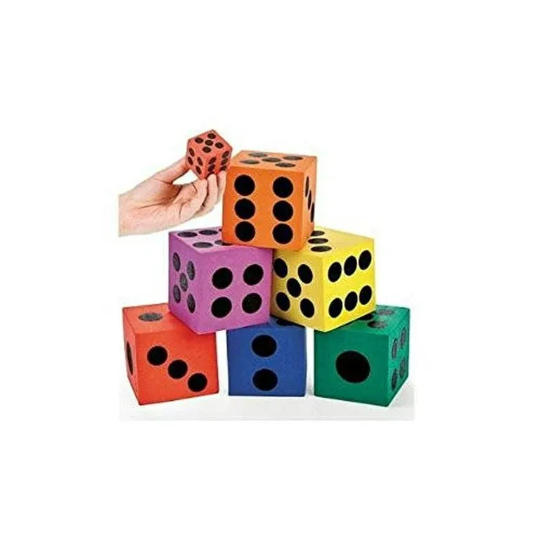 Fun Express Jumbo Foam Playing Dice