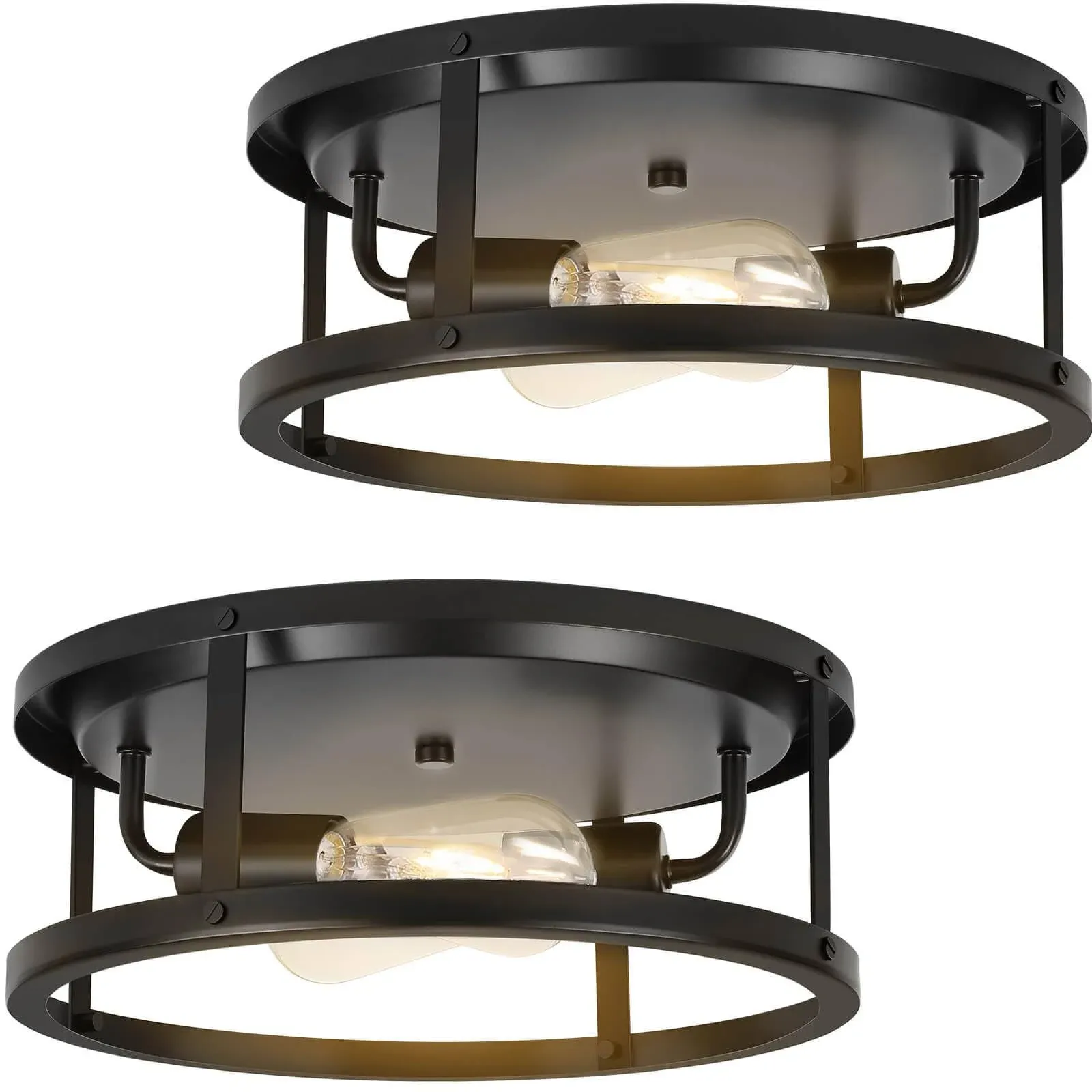 FEHEED 2 Pack Flush Mount Ceiling Light