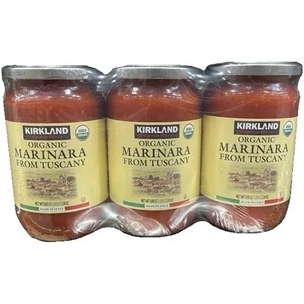 Kirkland Signature Organic Tuscan Marinara Sauce, 24 Ounce (Pack of 3)