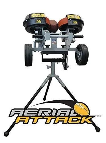 Sports Attack Aerial Attack Football Machine Delivers Passes, Punts and Kick-Offs ...