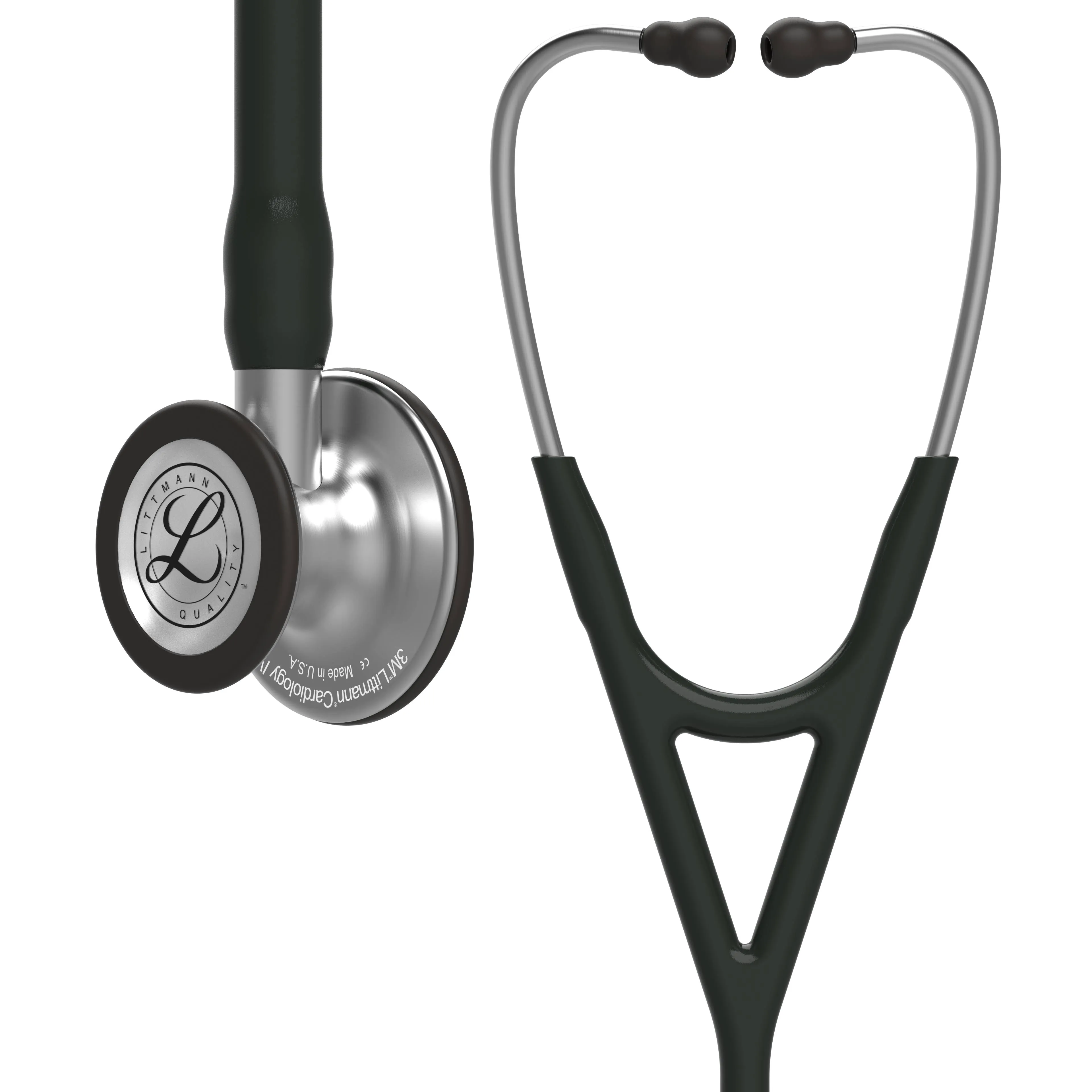 Cardiology Stethoscope 3M™ Littmann® Cardiology IV™ Black 1-Tube 27 Inch Tube Double Sided Chestpiece