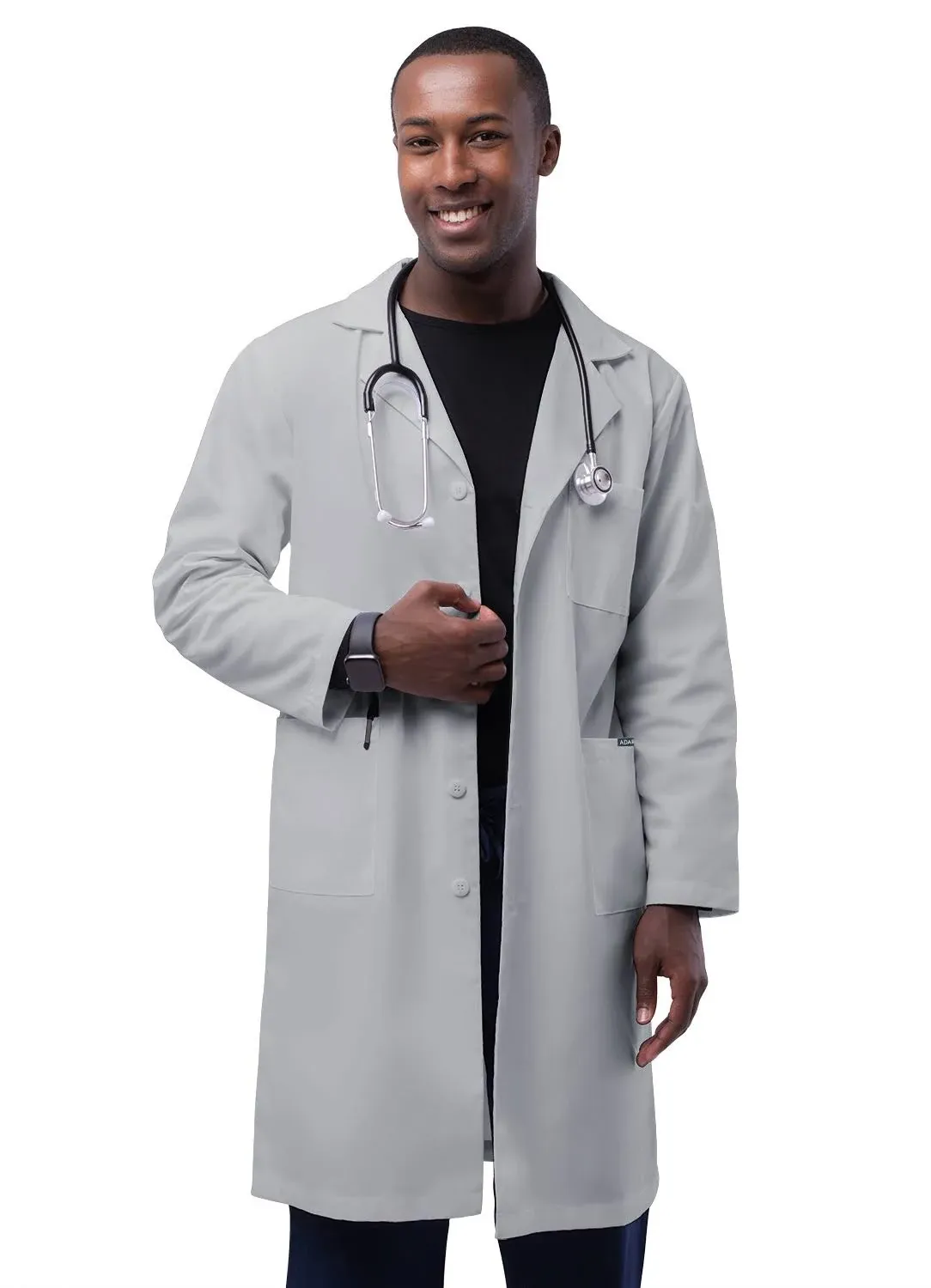 Adar Universal unisex 39" Lab Coat-803 (Silver Gray - 36)