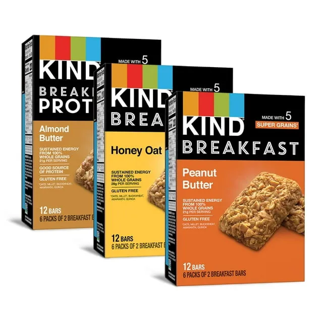 Kind Breakfast Bars Variety Pack