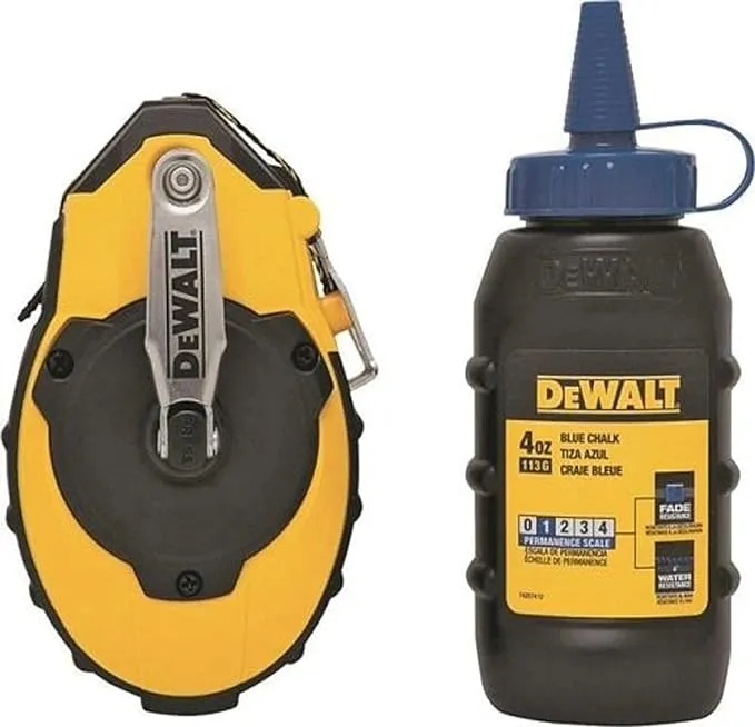 Dewalt 3:1 Chalk Reel With Blue Chalk