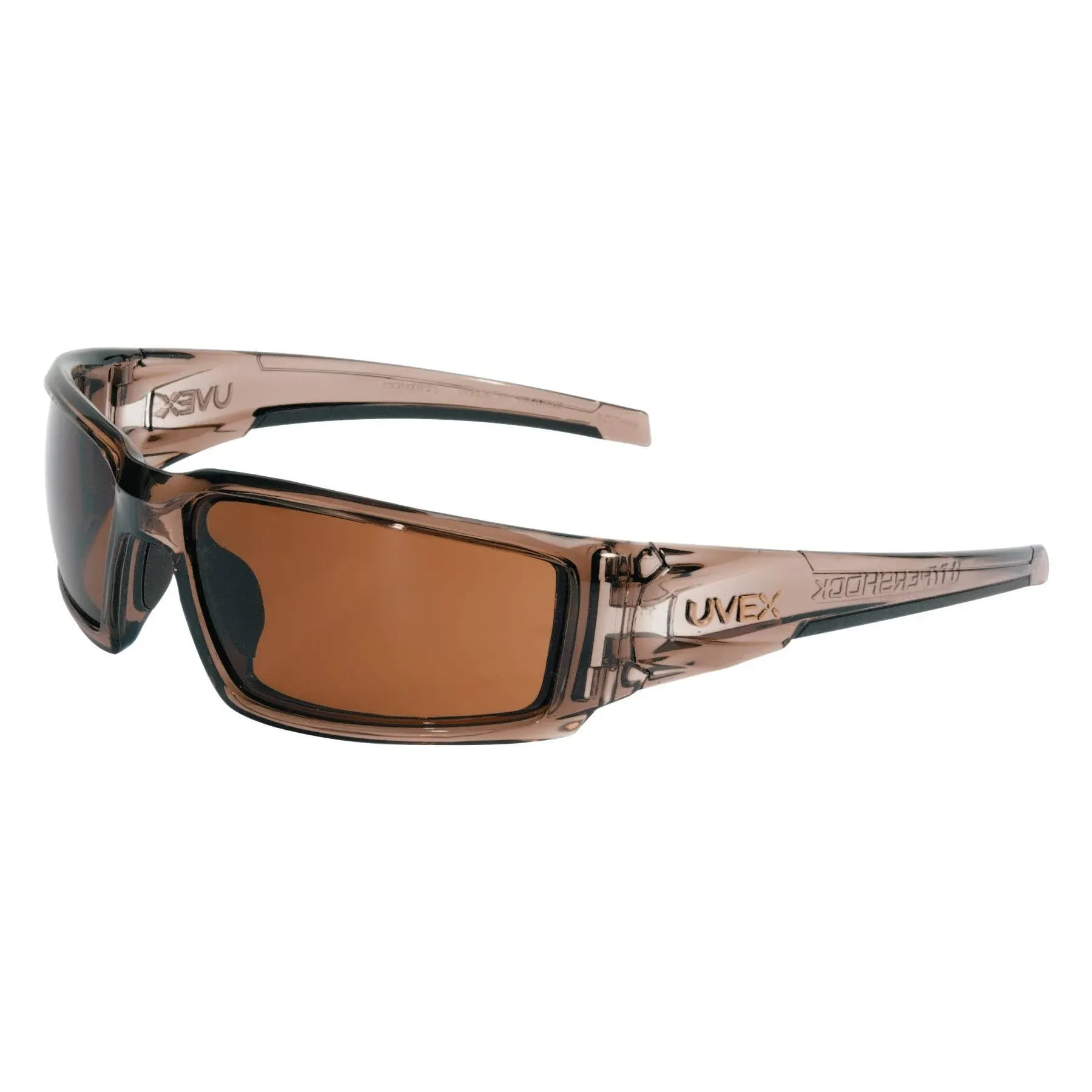 Honeywell Uvex S2969 Hypershock Safety Glasses - Smoke Brown Frame - Espresso ...