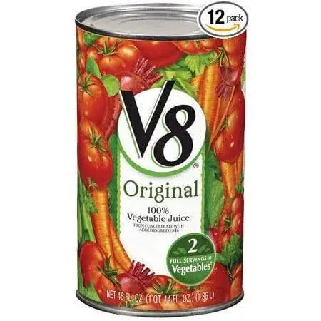 V8 Vegetable Juice, 46 oz - Case of 12