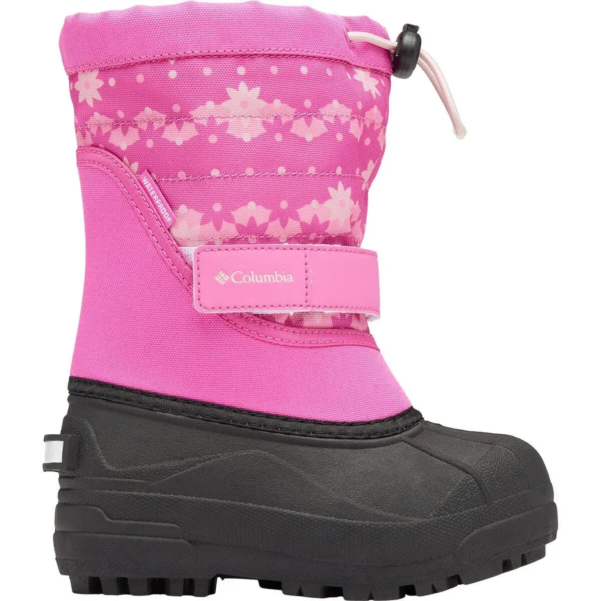 Columbia Youth Powderbug Plus II Print Snow Boot - Size 7 - Pink