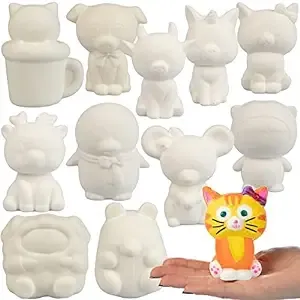 DIY Jumbo Blank Slow-Rising Animal Squishies - 12 Different 3-5&#034; Designs -