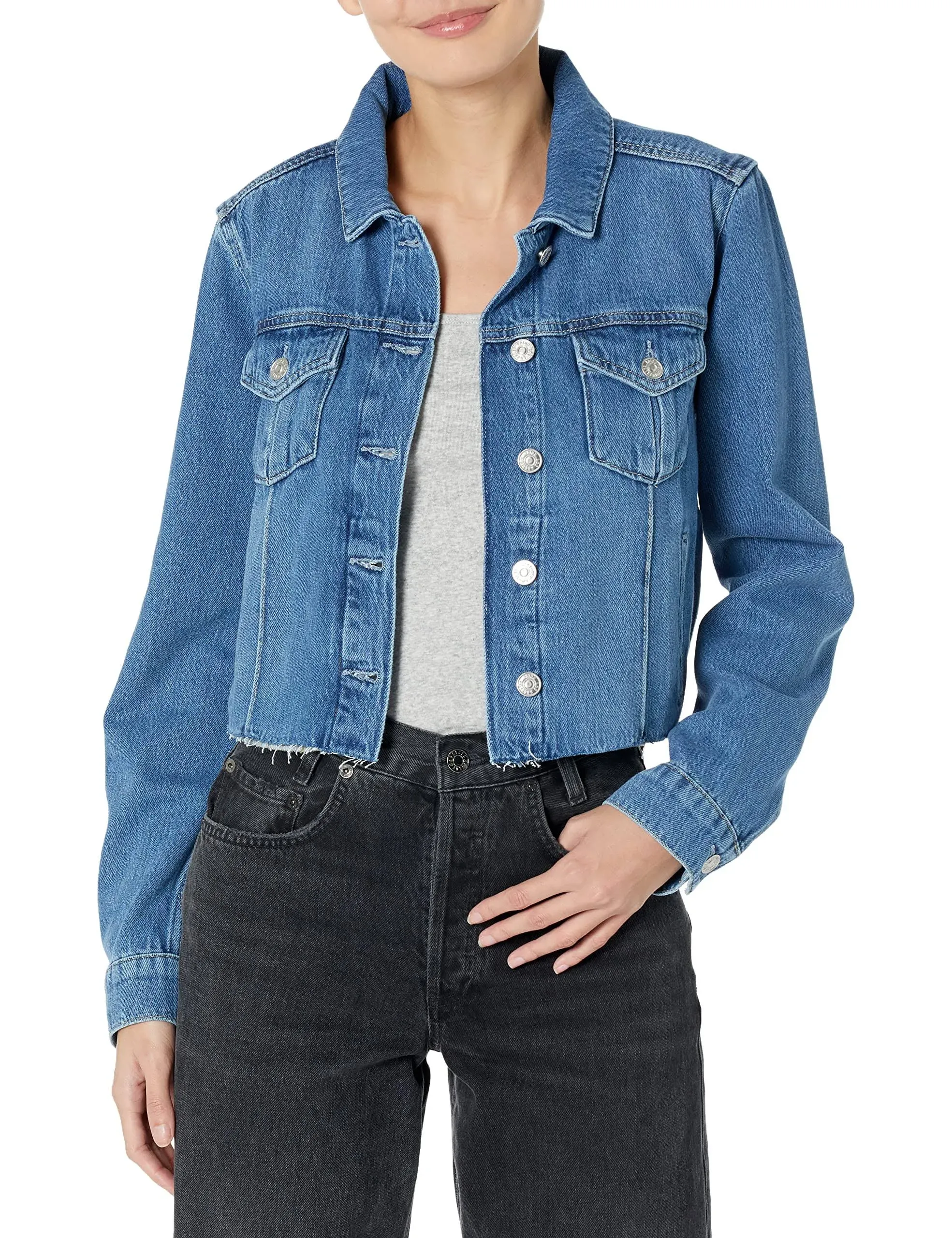 Paige Denim Rowan Cropped Jacket Xs / Selah