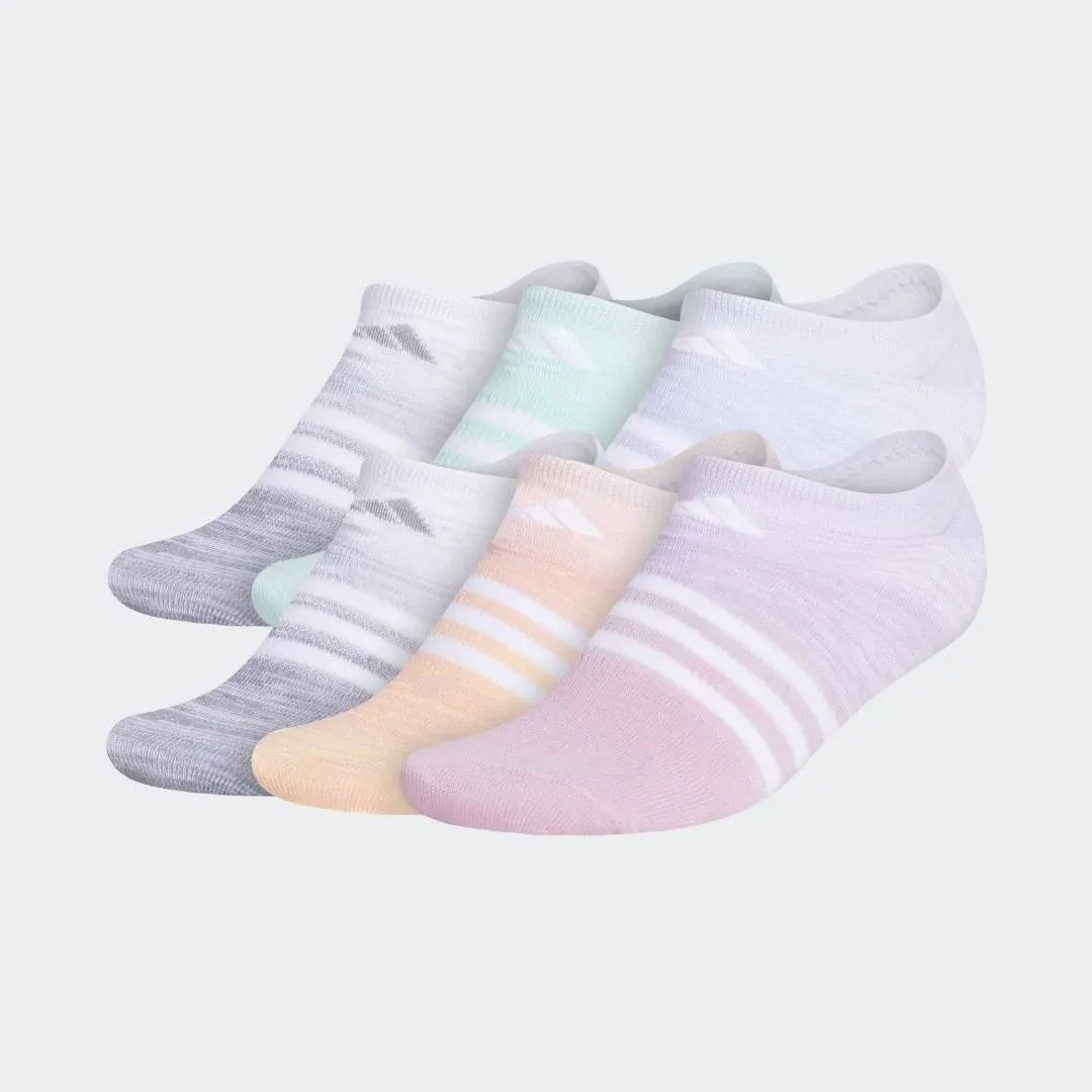 Adidas Superlite Badge 6Pk Women's Multi Color No-Show Socks