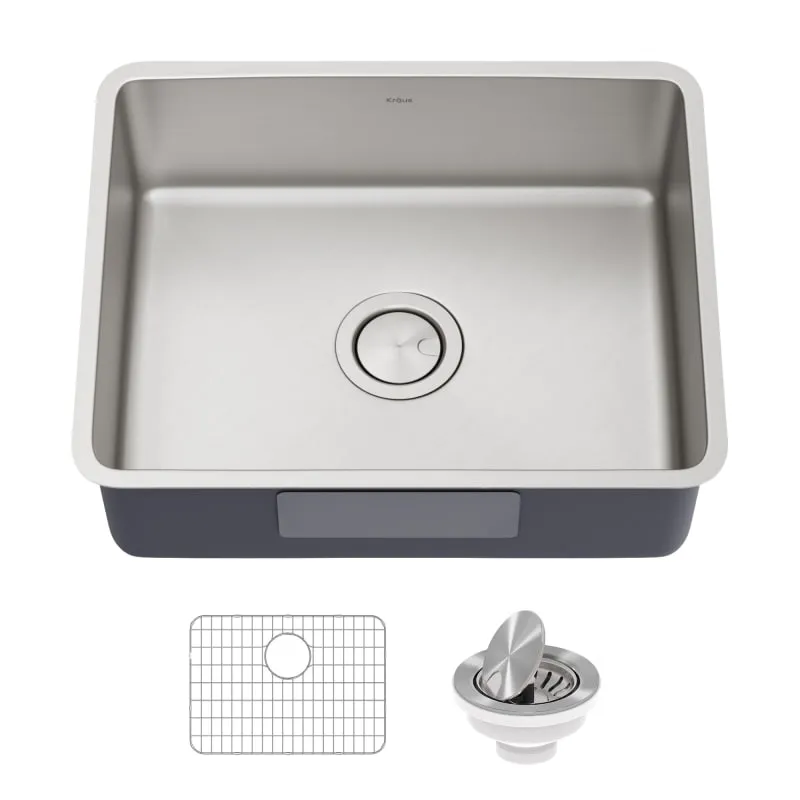 Dex ADA 16-Gauge Stainless Steel 24.75 in. Single Bowl Undermount Kitchen Sink