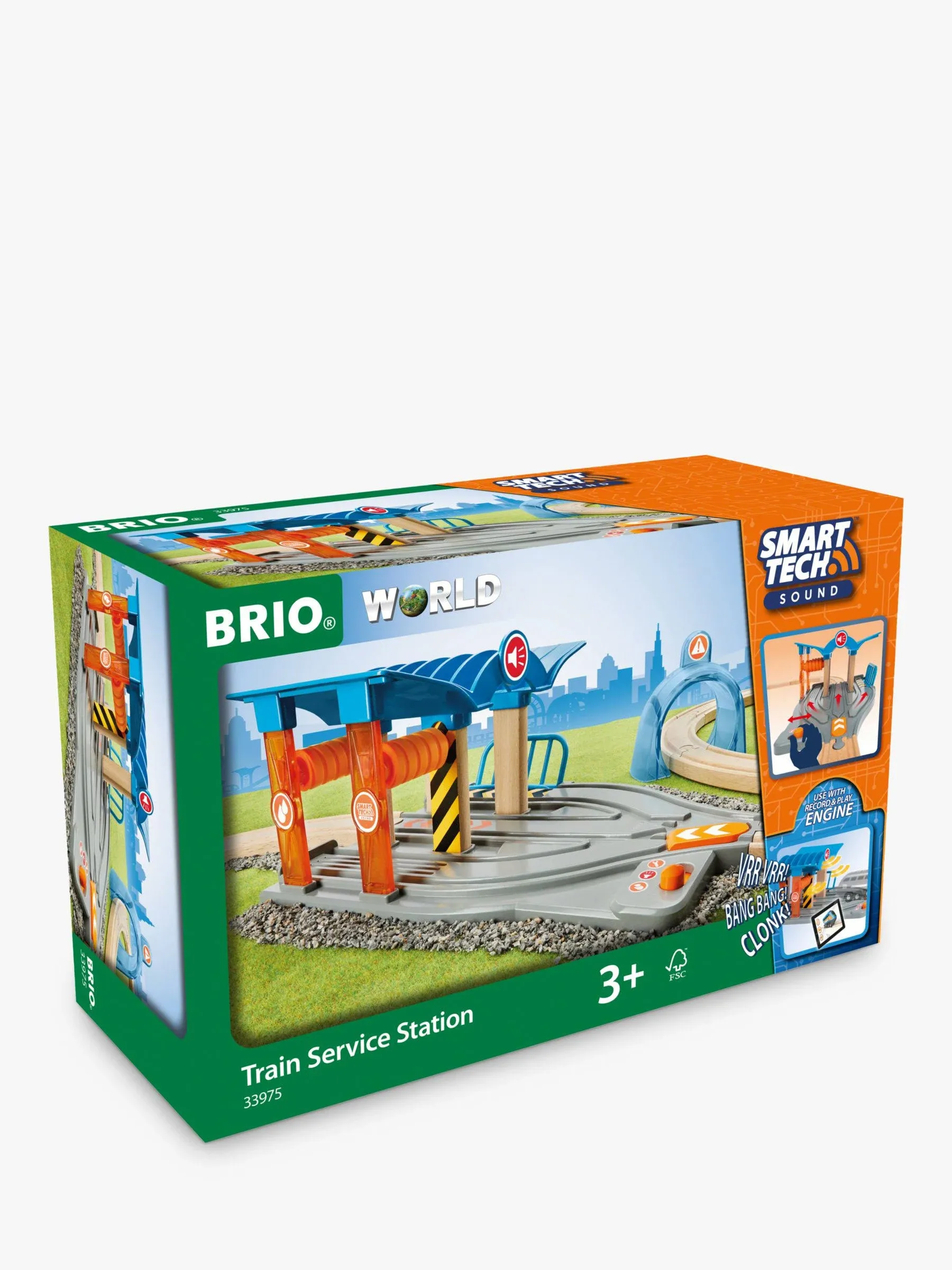 NIB BRIO 33975 Train Service Station Smart Tech Sound Ages 3+ New