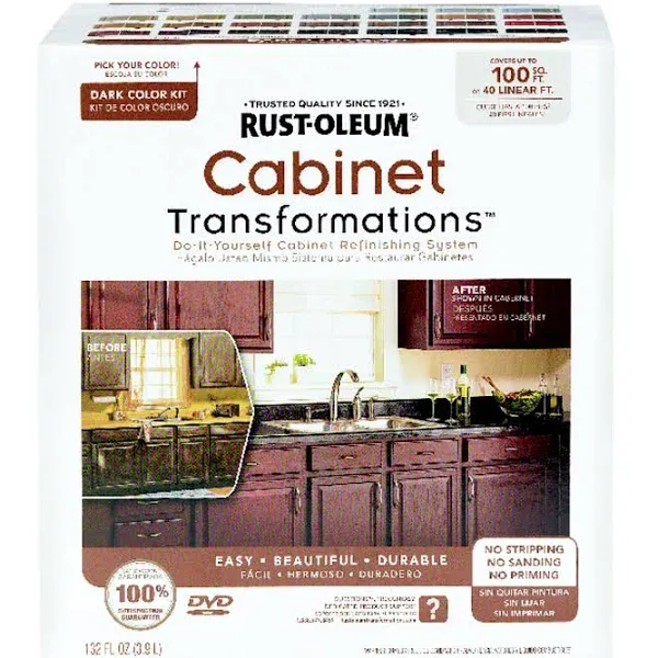 Rust-Oleum 258240 Dark Tint Base Cabinet Transformations Kit