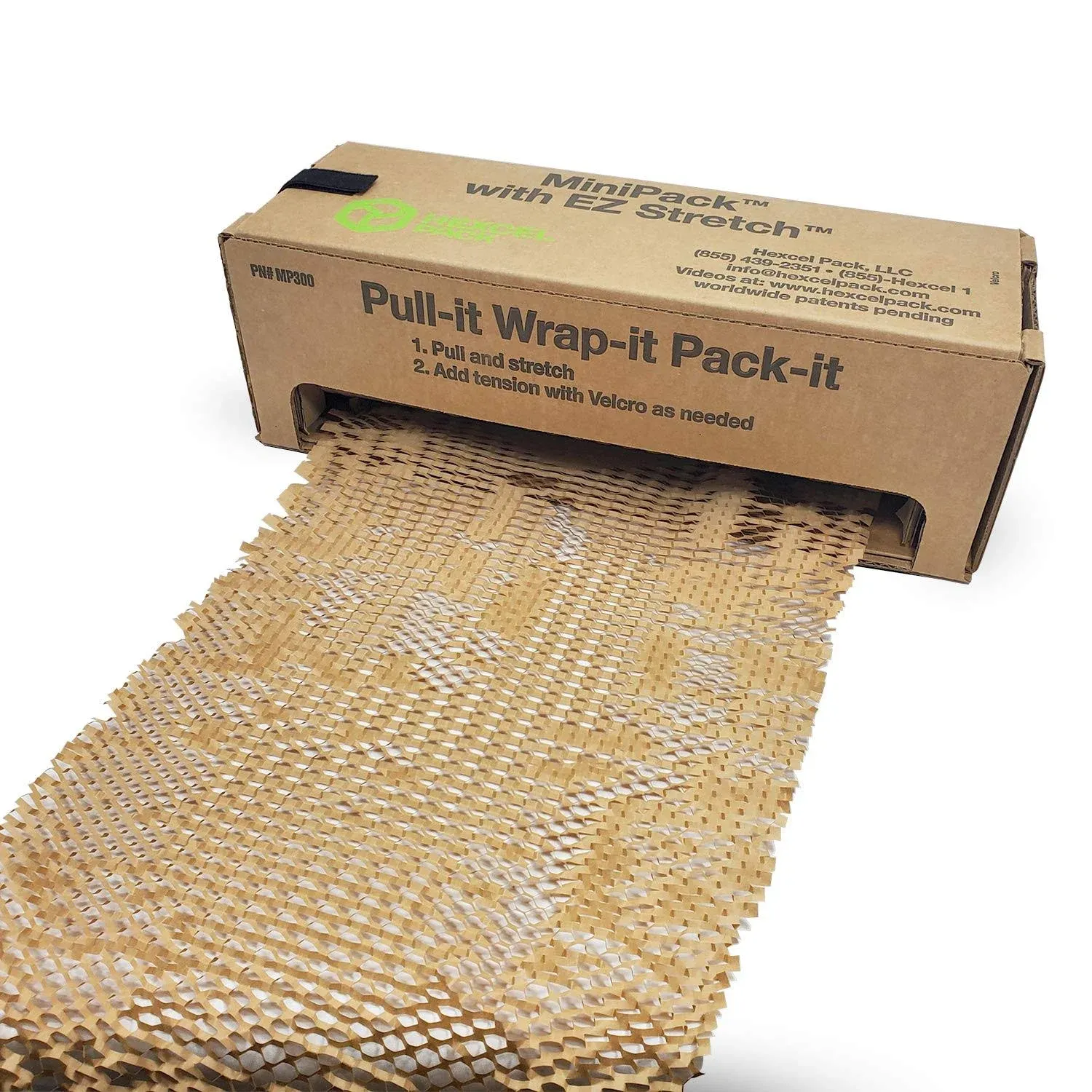 Idl Packaging HexcelWrap Cushioning Kraft Paper 15.25" x 300' in Self-Dispensed ...