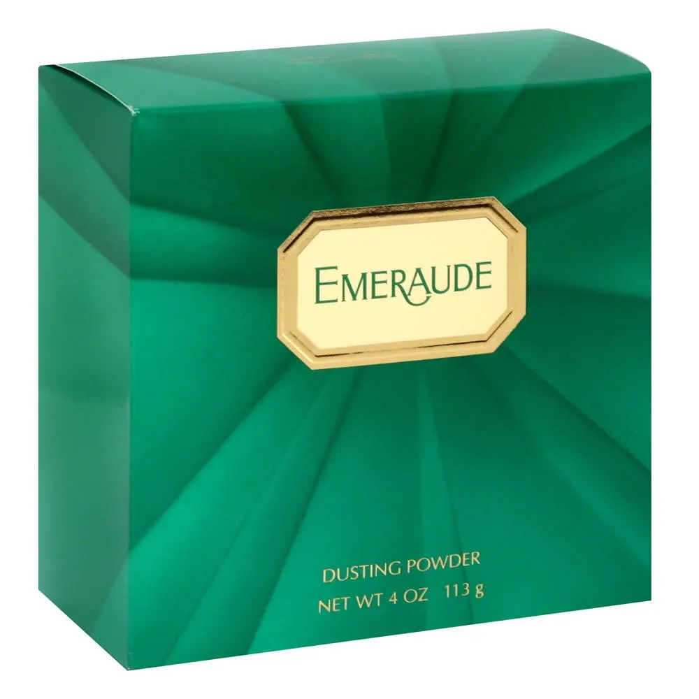 New Coty Emeraude Dusting Powder with Puff 4 oz.