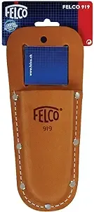 Felco Leather Holster (F 919) - Belt Mountable Tool Pouch for Pruning Shears or Construction / Utility Tools