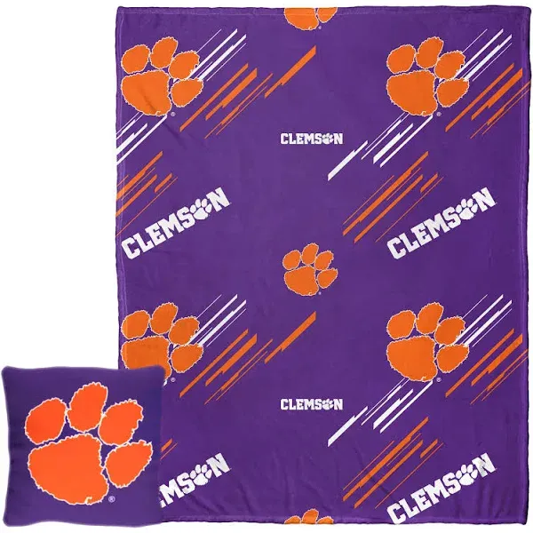 Northwest NCAA Clemson Tigers Pillow &amp; Silk Touch Throw Blanket Set