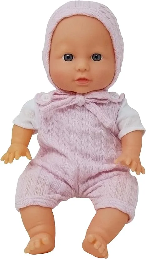 12 inch Realistic Baby Doll with Soft Body and Vinyl Head, Arms, and Legs, Beautiful Soft Baby Doll Dressed in a Matching Onesie and Hat – Packaged in a Gift Box– Ideal Size for Toddlers, Boys, Girls