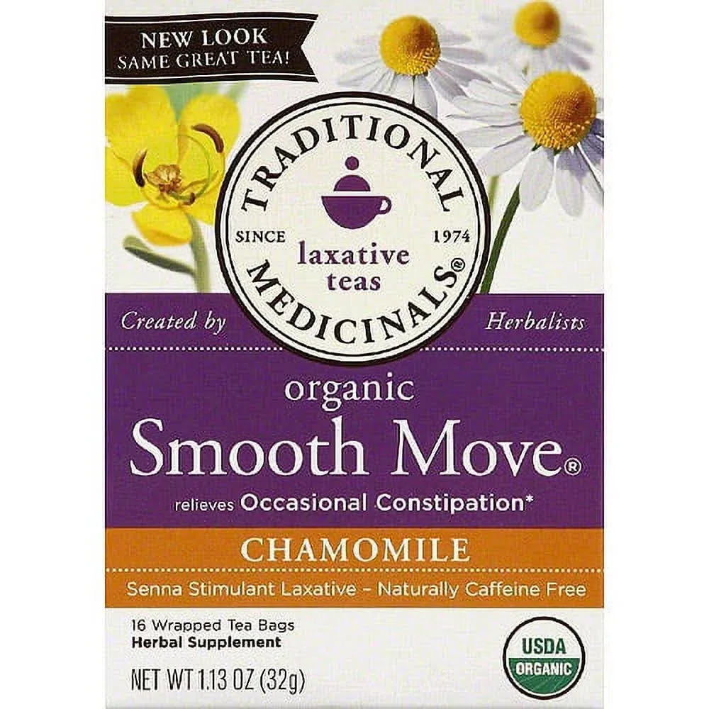 Traditional Medicinals Chamomile Smooth Move Tea - 16 bags, 1.13 oz box