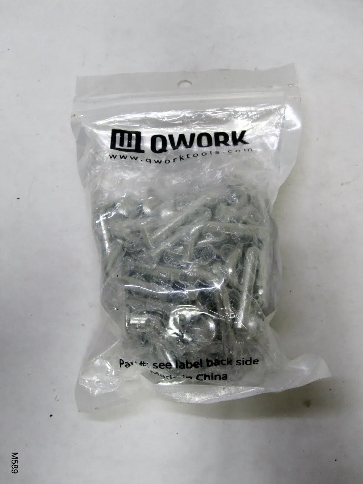 QWORK Pallet Rack Drop Pin, Heavy Duty J Bolt Safety Universal Pins, Pack of 50,