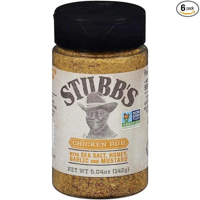 Stubb's Chicken Rub, 5.04 oz (Pack of 6)