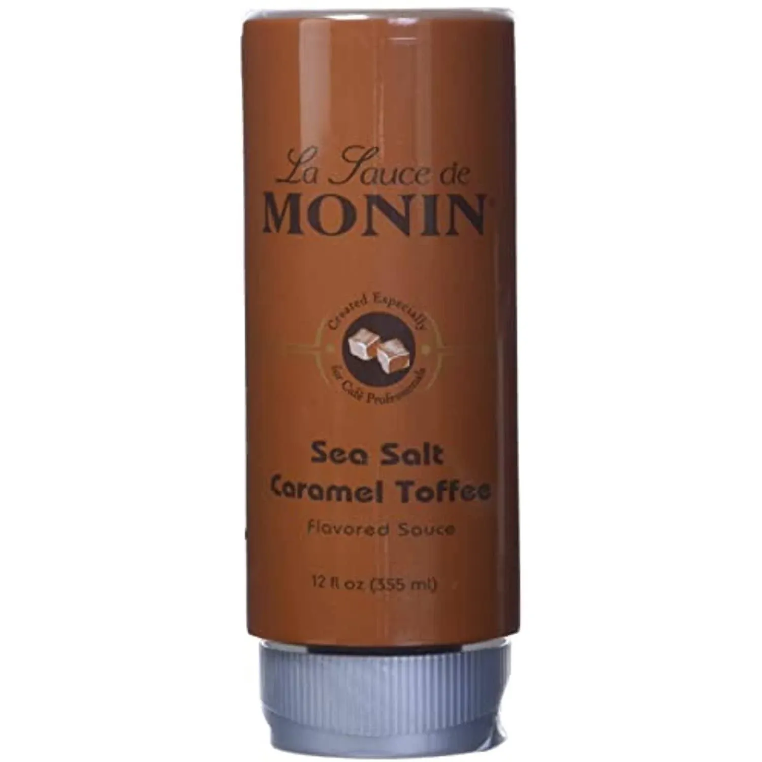 Monin Sea Salt Caramel Toffee Sauce, 12 oz.