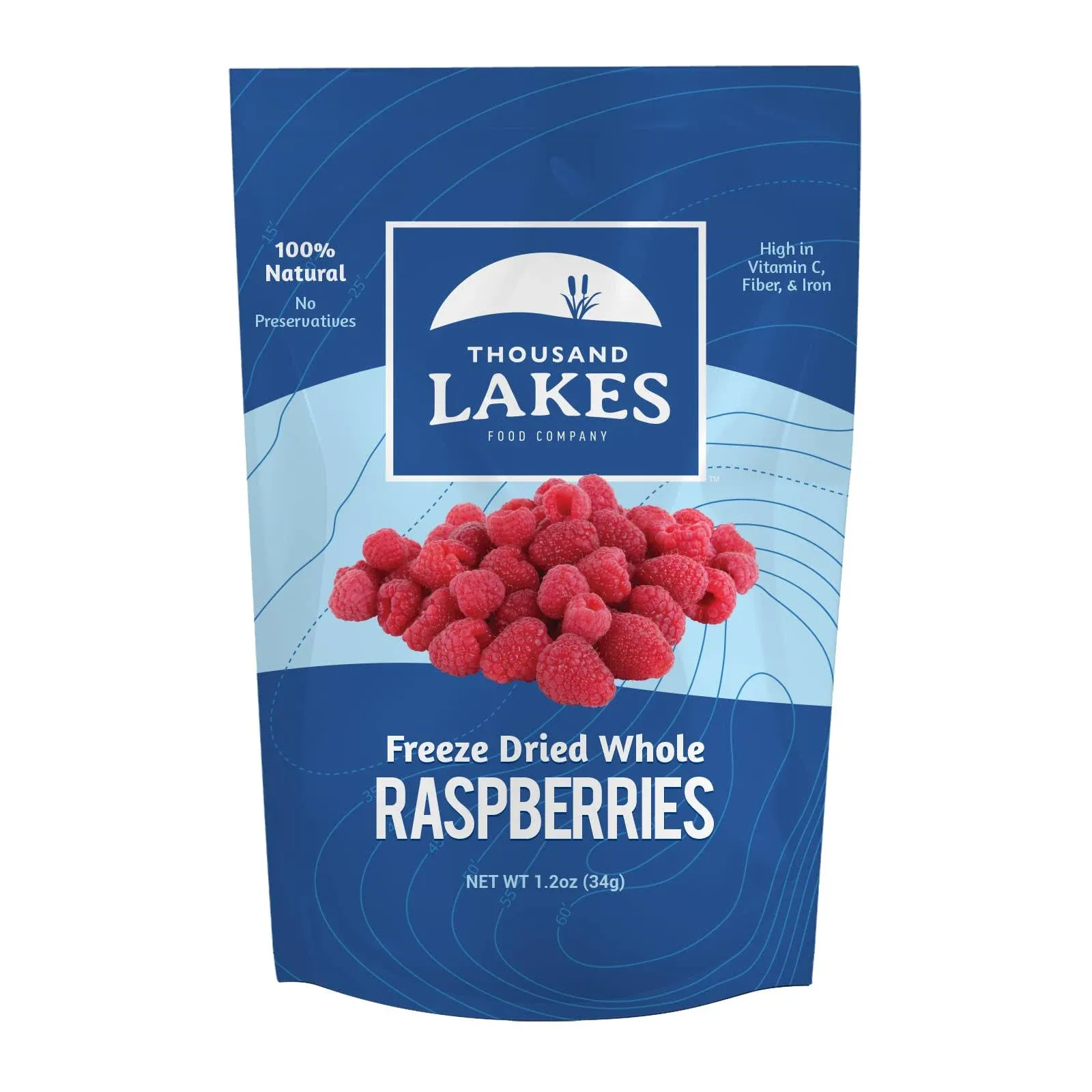 Thousand Lakes Freeze Dried Fruits and Vegetables Raspberries