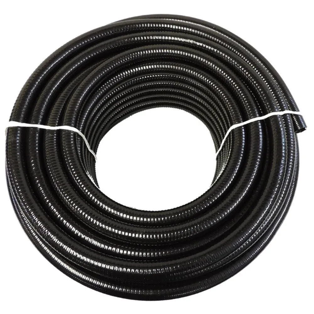 HYDROMAXX 3 in. x 25 ft. Black PVC Schedule 40 Flexible Pipe BF300025