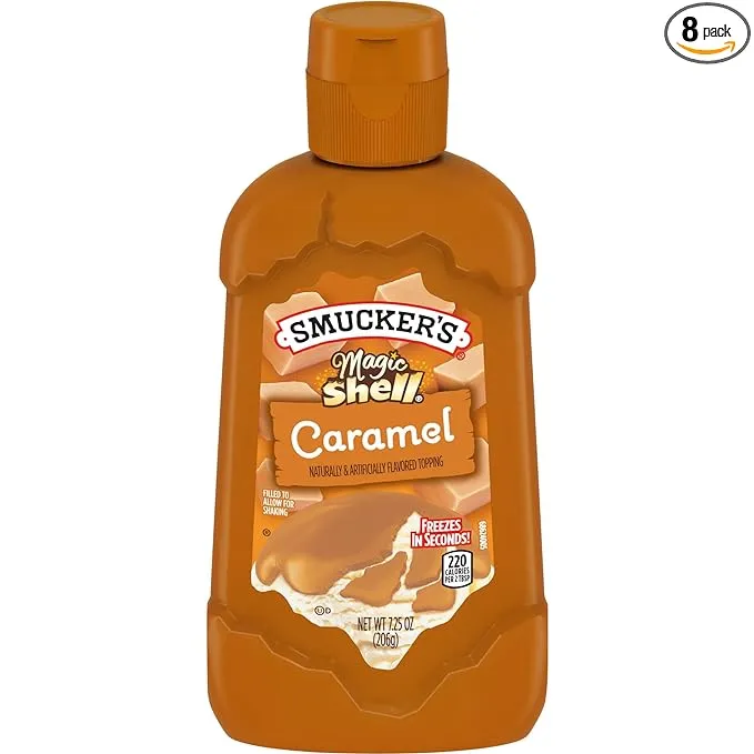 Smucker's Magic Shell Caramel Flavored Topping, 7.25 Ounces (Pack of 8)