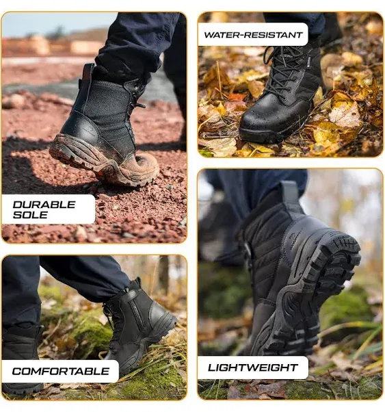 Maelstrom Military Tactical Work Boots for Hiking Motorcycling EMS EMT and Combat Outdoors