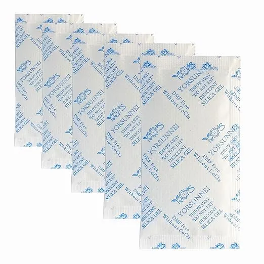 Silica Gel Packets 10 Gram [30 Packs], Reusable Desiccant Packs for Storage, Rechargeable Moisture Absorber Food Grade Silica Gel Packs for Moisture Control