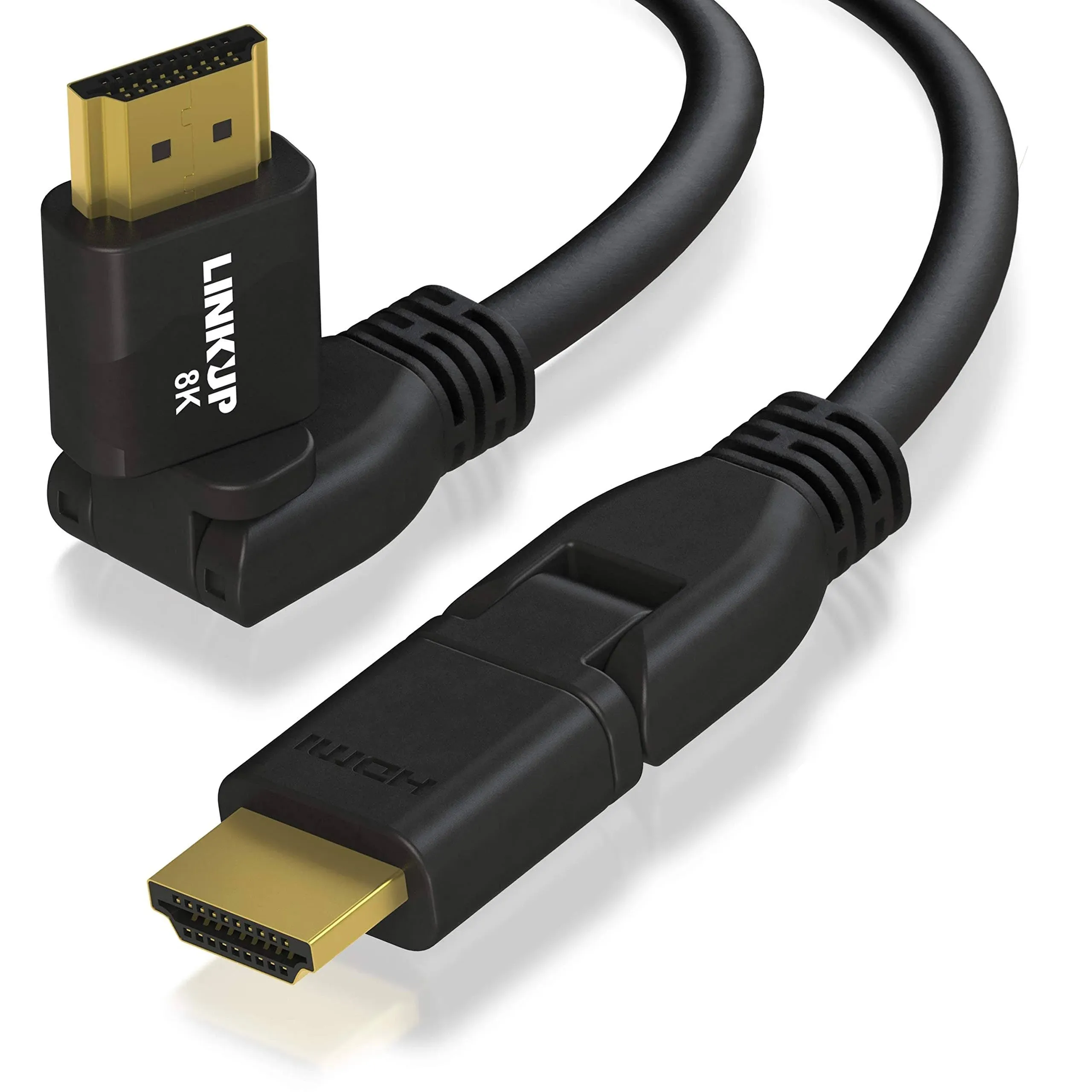 LINKUP - 6FT High Speed HDMI Cable W/ 360° Swivel | Compatible with PC Xbox PS5