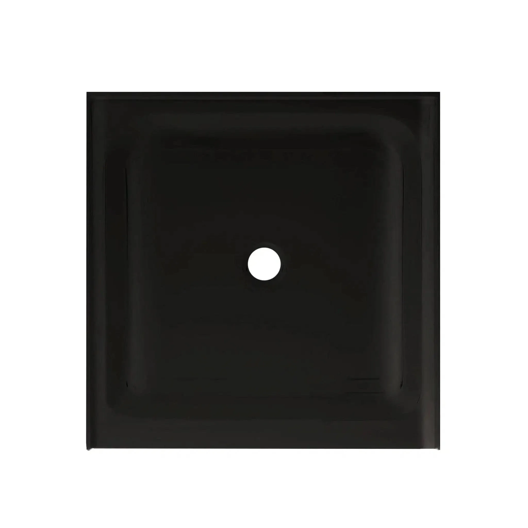 Swiss Madison Voltaire 36" x 36" Acrylic Black, Single-Threshold, Center Drain, Shower Base SM-SB529