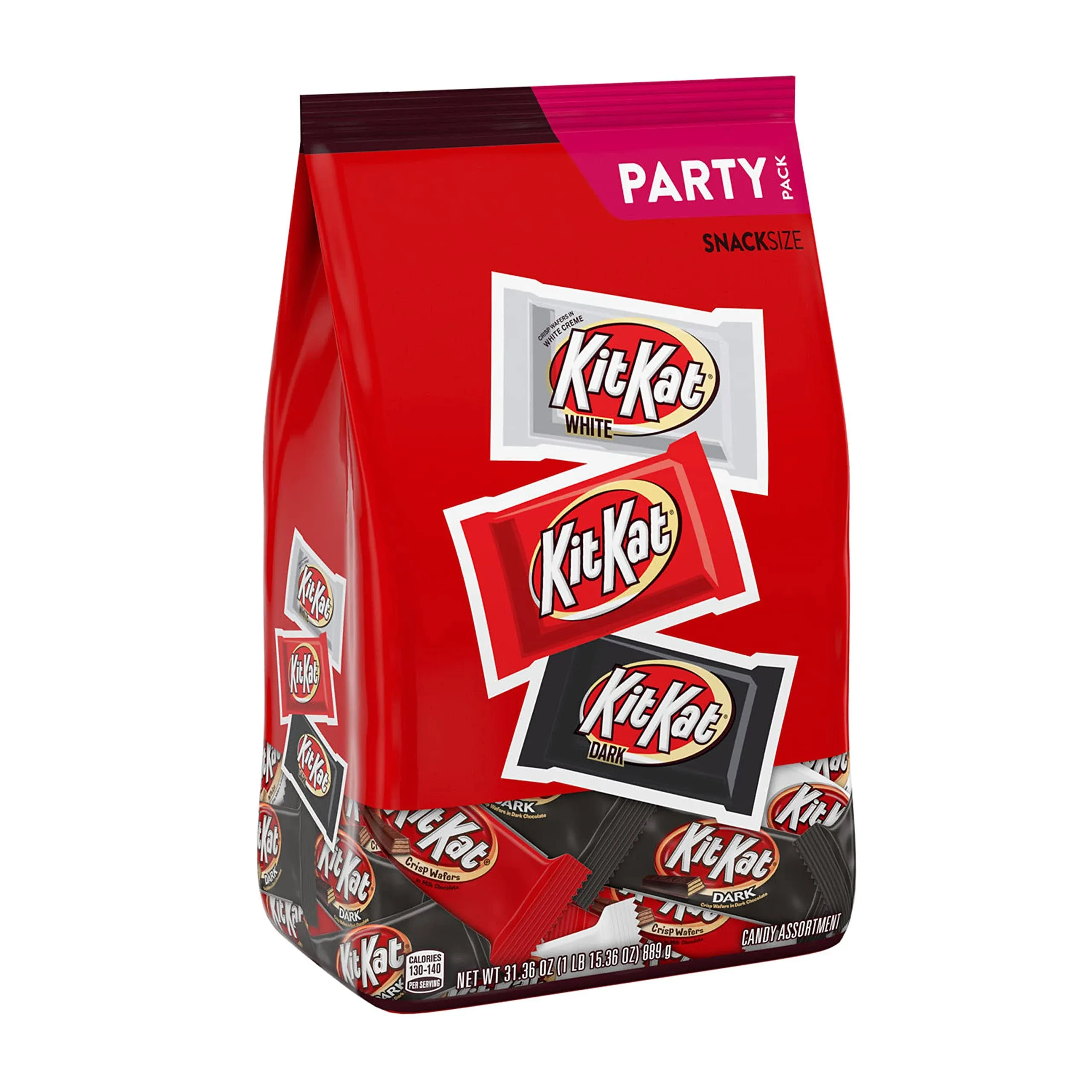 Kit Kat Candy Assortment, Snack Size, Party Pack - 31.36 oz