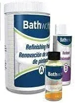 Bathworks DIY Bathtub & Tile Refinishing Kit; 20 oz; Tub; Tile; Wall Surround; sink; Quick 24 Hour Dry Time; High Gloss Resin Finish (White)