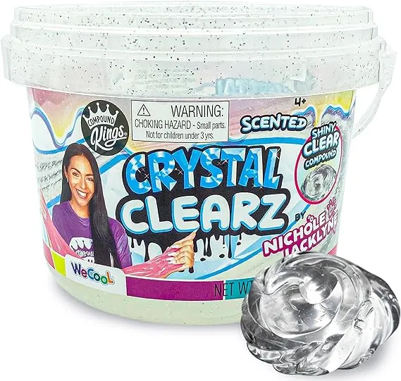 COMPOUND KINGS Scented Crystal Clearz Slime Bucket by Nichole Jacklyne