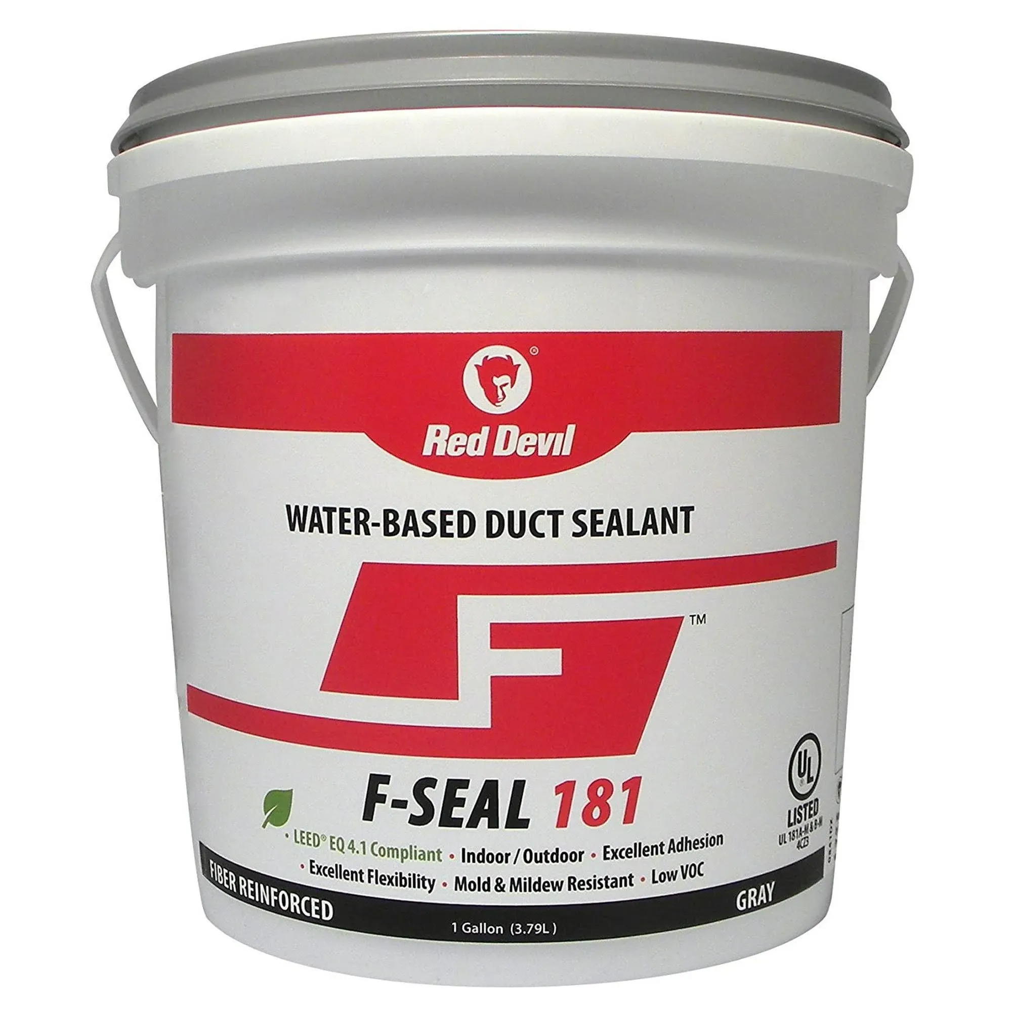 Red Devil 0841DX F Seal 181 Water Based Duct Sealant 1 Gallon Gray