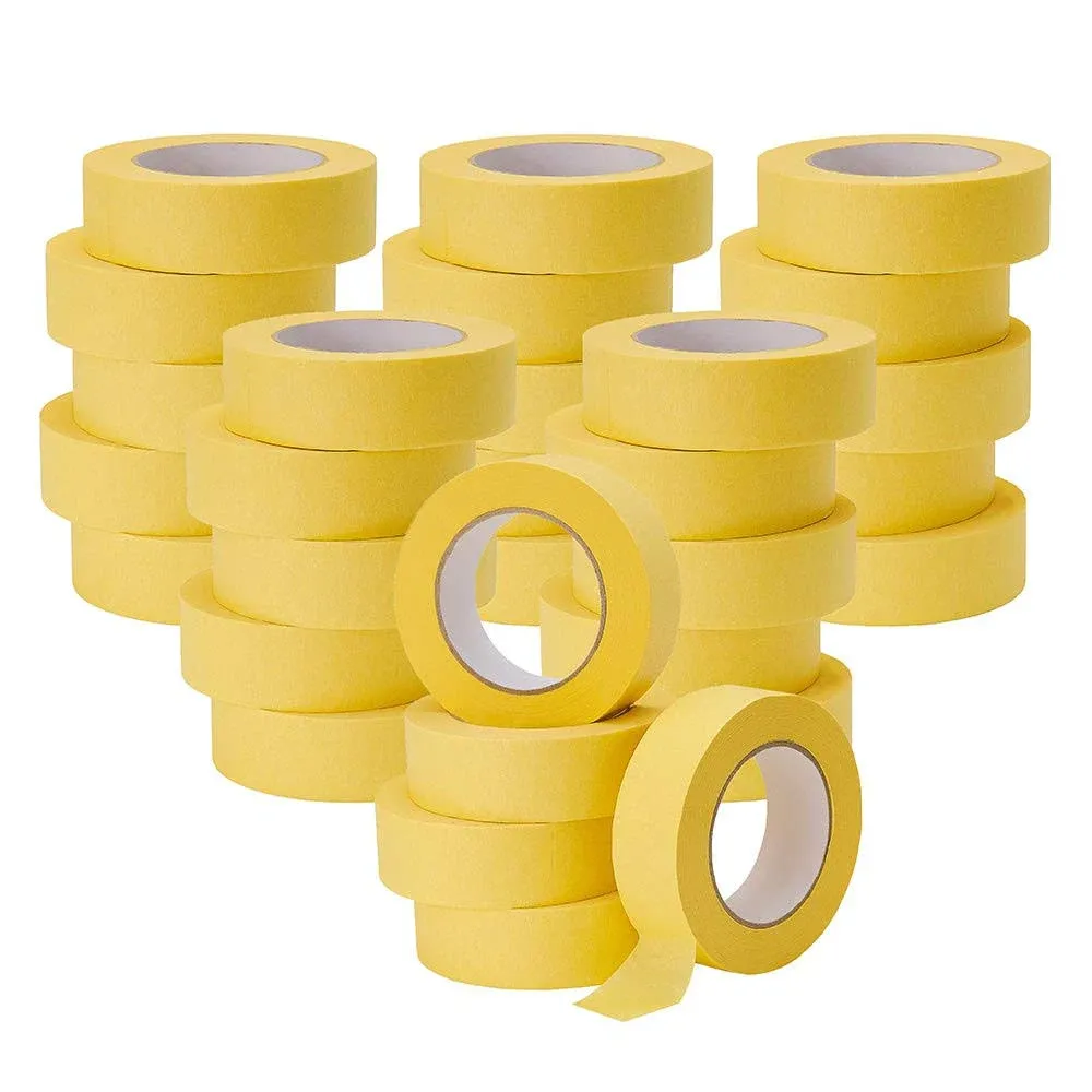 Lichamp 30-Pack Automotive Refinish Masking Tape Yellow 36mm x 55m, Cars Vehicles ...