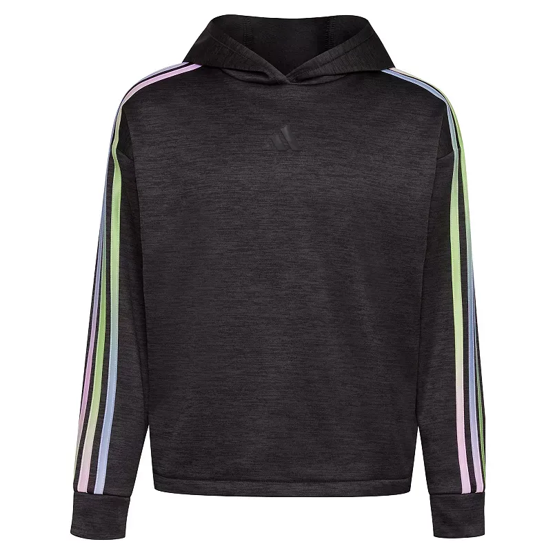 adidas Kids' 3 Stripe Fleece Pullover