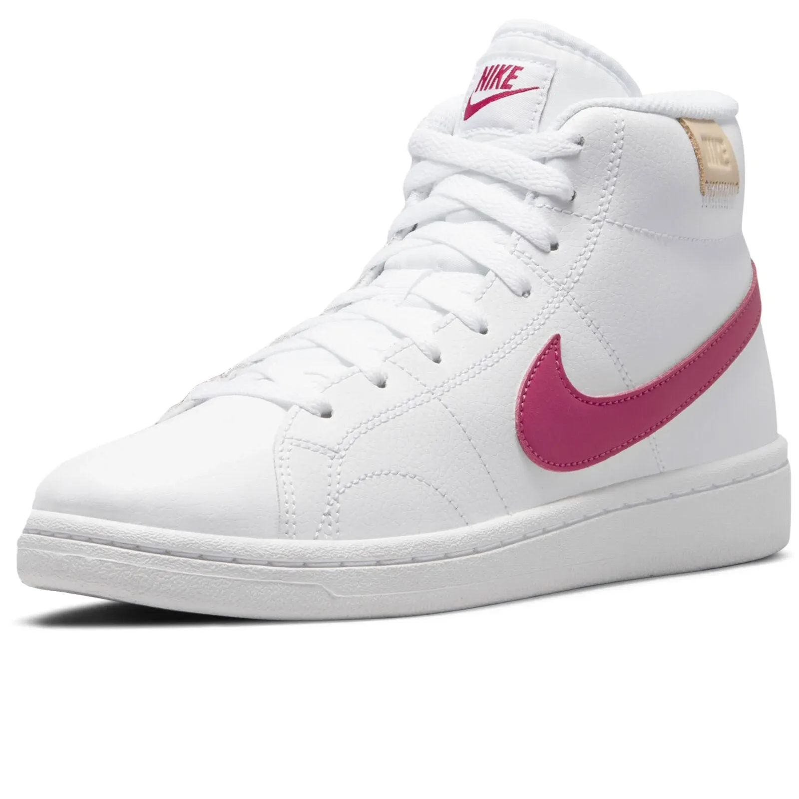 Nike Court Royale 2 Mid CT1725 White Pink Workout Shoes Womens 8.5 NEW In Box